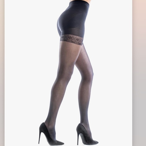 Silkies Accessories - NEW Bundle (3) Silkies Ultra Shapely Perfection Jet Black Nylons XL Extra Large